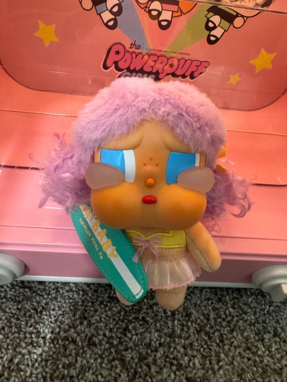 Powerpuff Girls Cartoon Network Pink Purple Plush Doll Cute Collectible Toy